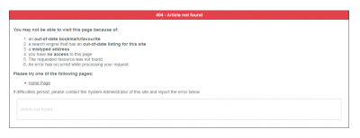 Creating a custom error page for your Joomla site