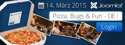 14.03.2015 - A German Pizza, Bugs and Fun event - everyone is invited!